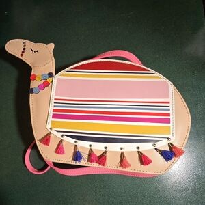 Kate Spade - Spice Things Up - Camel Crossbody Bag - Multicolor Stripes -Tassels